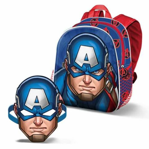Σχολική Τσάντα Capitán América Μάσκα 27 x 24 x 9