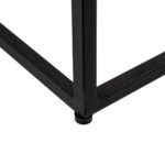Βοηθητικό Τραπέζι Μαύρο Φυσικό Σίδερο Ξύλο από Μάνγκο 40 x 25 x 60 cm