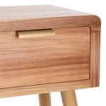 Κονσόλα HONEY Φυσικό Ξυλο παουλόβνια Ξύλο MDF 110 x 30 x 78 cm