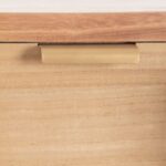 Κονσόλα HONEY Φυσικό Ξυλο παουλόβνια Ξύλο MDF 110 x 30 x 78 cm