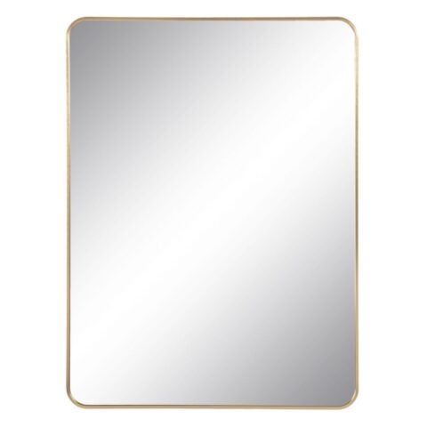 Τοίχο καθρέφτη Χρυσό Αλουμίνιο Κρυστάλλινο 76 x 3 x 101 cm