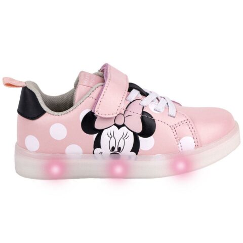 Αθλητικα παπουτσια με LED Minnie Mouse Velcro Ροζ