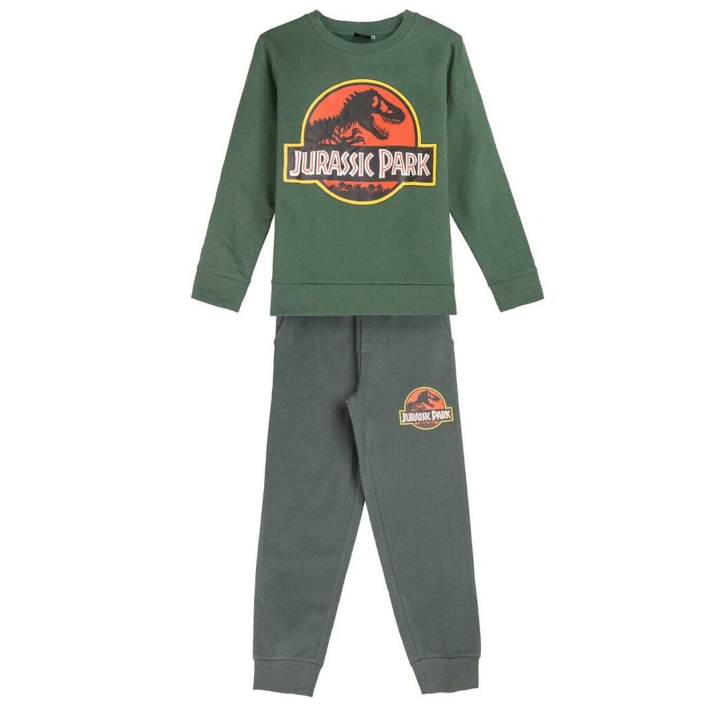 Παιδική Αθλητική Φόρμα Jurassic Park Σκούρο πράσινο