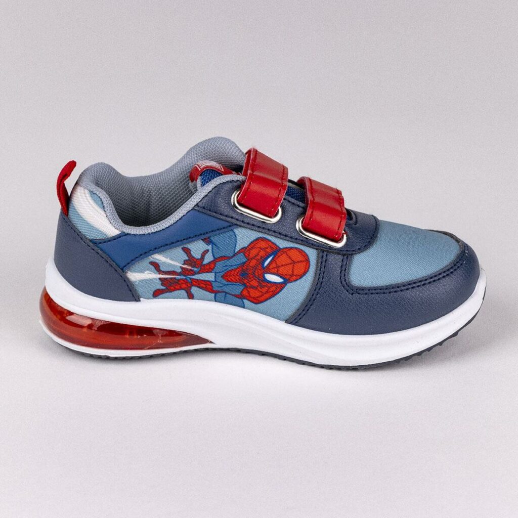 Αθλητικα παπουτσια με LED Spiderman Velcro Μπλε