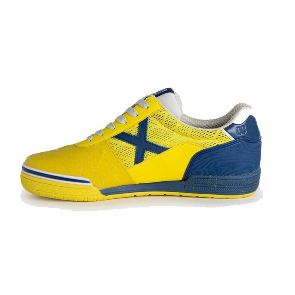 Παπούτσια Ποδοσφαίρου Σάλας για Ενήλικες Munich G-3 Indoor 362 Κίτρινο Μπλε Άντρες