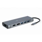 USB Hub GEMBIRD A-CM-COMBO8-01 Γκρι