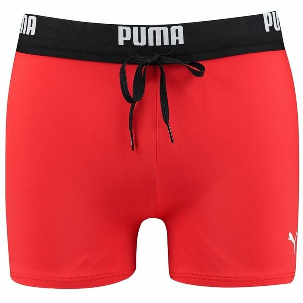 Ανδρικά Μαγιό Puma Logo Swim Trunk Boxer Κόκκινο