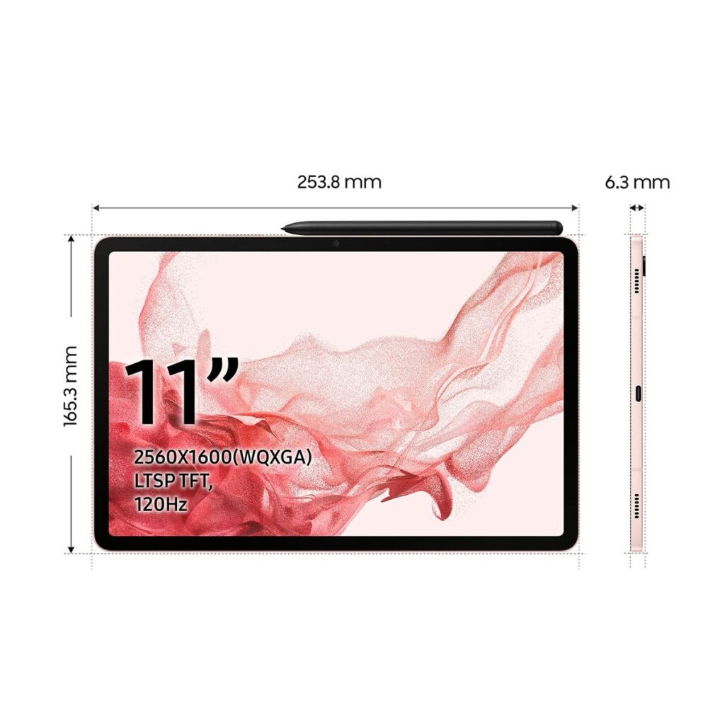 Tablet Samsung Galaxy Tab S8 Ροζ 8 GB 128 GB 8 GB RAM