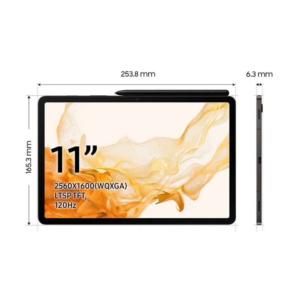 Tablet Samsung Galaxy Tab S8 Μαύρο 11" Γκρι 256 GB