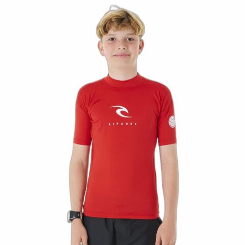 Παιδική Μπλούζα με Κοντό Μανίκι Rip Curl Corps L/S Rash Vest  Κόκκινο Λύκρα Σέρφινγκ