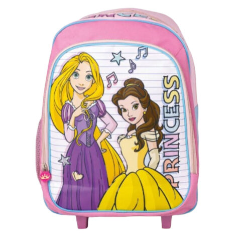 Σχολική Τσάντα με Ρόδες Princesses Disney Ροζ 31 x 14 x 41 cm