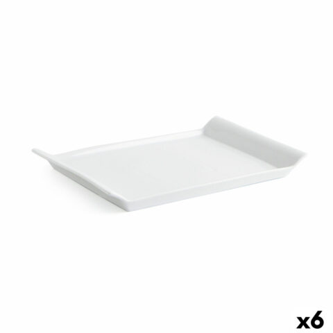 Δίσκος για σνακ Quid Gastro Fresh 26 x 18 cm Κεραμικά Λευκό (x6)
