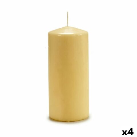 Κερί 9 x 20 x 9 cm Κρεμ (4 Μονάδες)