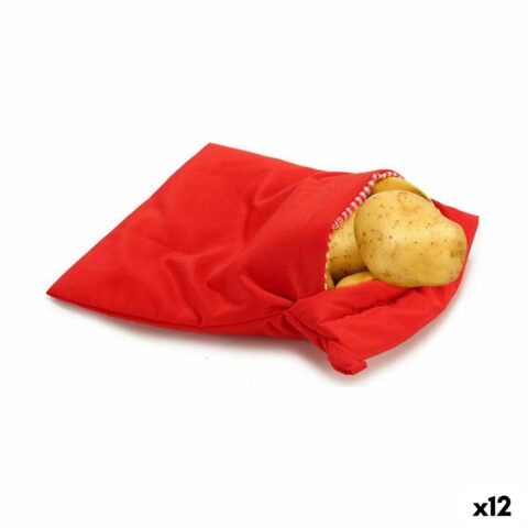 Τσάντα μαγειρέματος φούρνο μικροκυμάτων Πατάτες Κόκκινο 20 x 2 x 25 cm (12 Μονάδες)