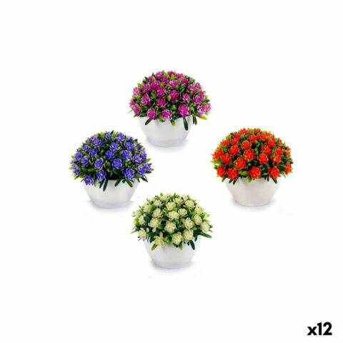 Διακοσμητικό Λουλούδι Ibergarden A16120-0118 Λιλά Μπουκέτο 14 x 12 x 14 cm (12 Μονάδες)