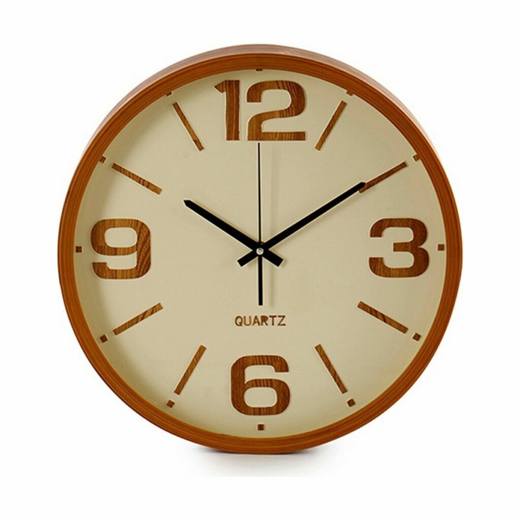 Ρολόι Τοίχου Καφέ Μέταλλο Κρυστάλλινο Πλαστική ύλη 40 x 5 x 40 cm (x6)
