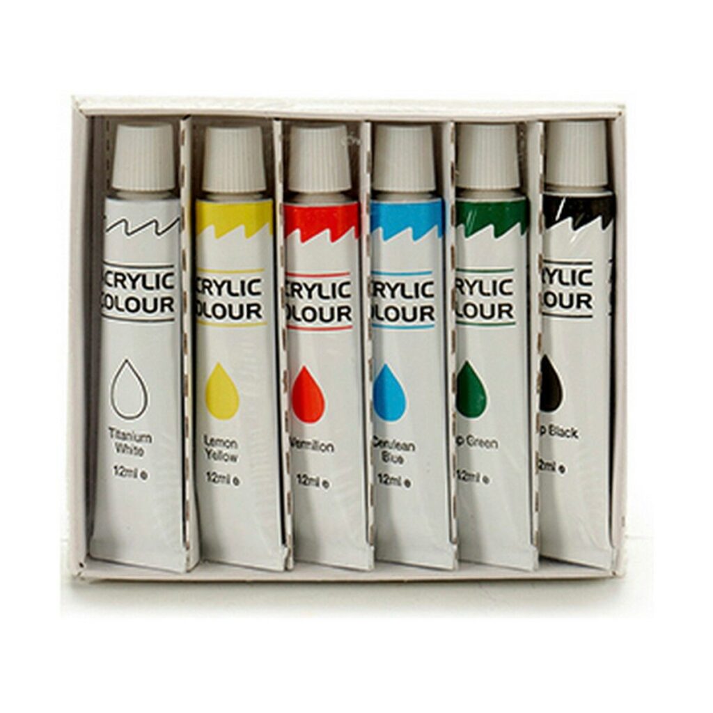 Ρύθμιση χρωμάτων Πολύχρωμο Ακρυλικό χρώμα 12 ml (12 Μονάδες)
