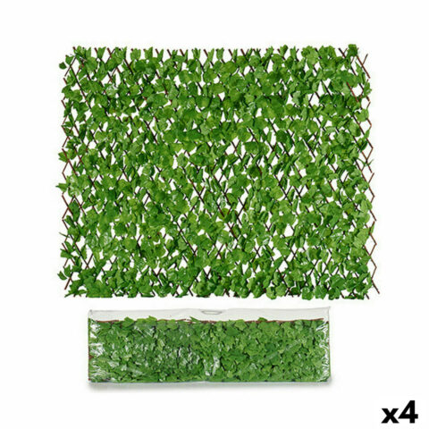 Φράχτης για των Κήπο Φύλλα 1 x 2 m Ανοιχτό Πράσινο Πλαστική ύλη (4 Μονάδες)