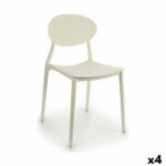 Καρέκλα Τραπεζαρίας Λευκό Πλαστική ύλη 41 x 81 x 49 cm (4 Μονάδες)