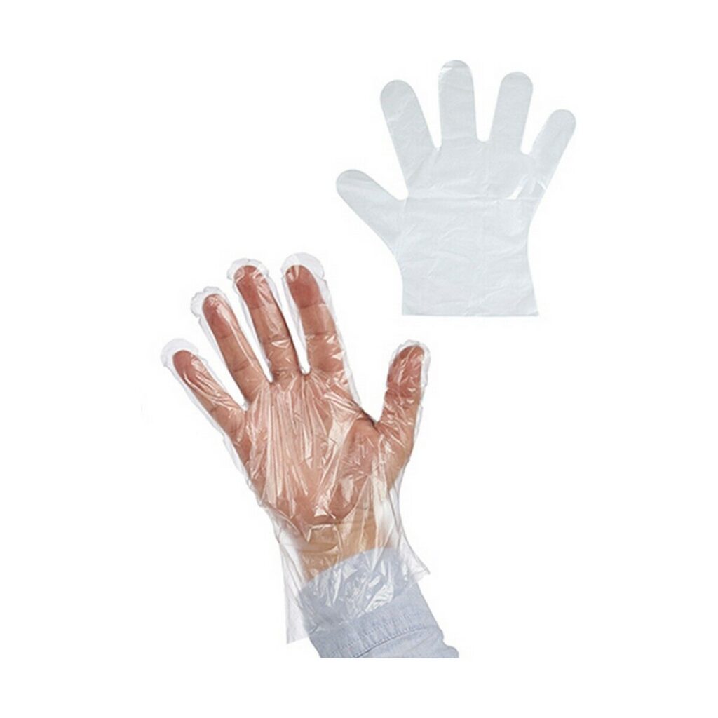 Γάντια Μίας Χρήσης Ρύθμιση Διαφανές Πλαστική ύλη (12 Μονάδες)