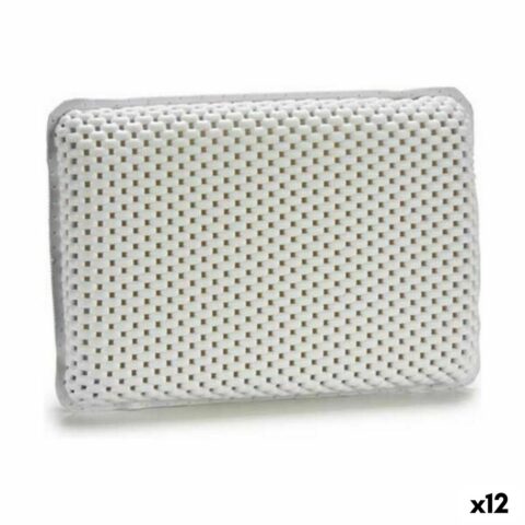 μαξιλάρι Μπανιέρα Αντιολισθητικό Λευκό 100 % PVC 20 x 6 x 29 cm (12 Μονάδες)