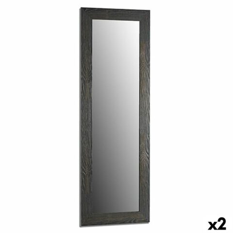 Τοίχο καθρέφτη Γκρι Ξύλο Γυαλί 46 x 136 x 2 cm (x2)