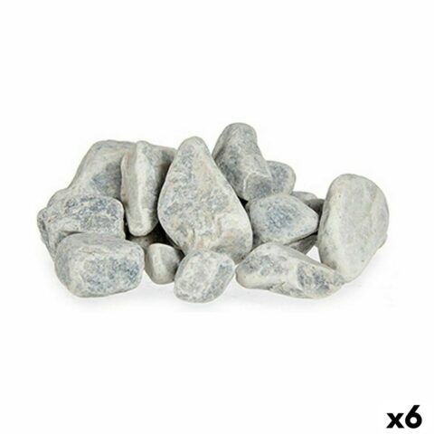 Διακοσμητικές Πέτρες 2 Kg Ανοιχτό Γκρι (x6)