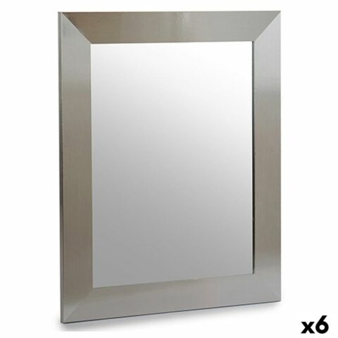 Τοίχο καθρέφτη Ασημί Ξύλο Κρυστάλλινο 39 x 1