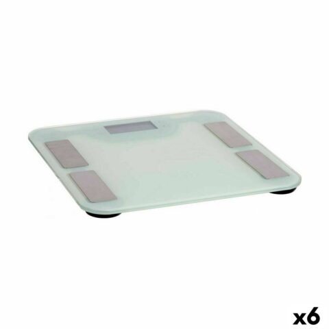 Ψηφιακή Ζυγαριά Μπάνιου Λευκό Μέταλλο 33 x 2 x 33 cm (x6)