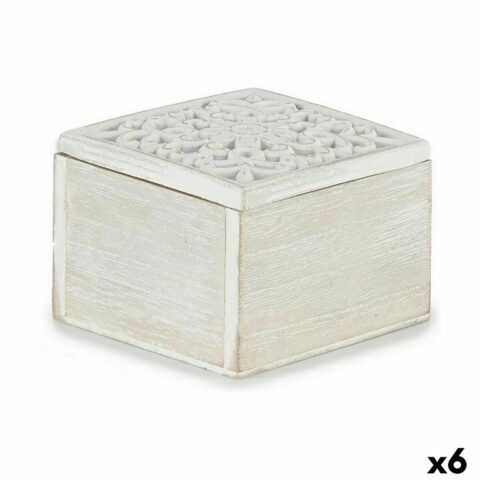 Διακοσμητικό κουτί Λευκό Ξύλο 11