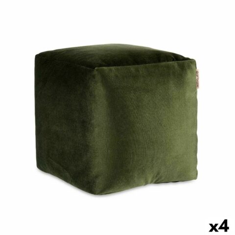 Puff Βελούδο Πράσινο 30 x 30 x 30 cm (4 Μονάδες)