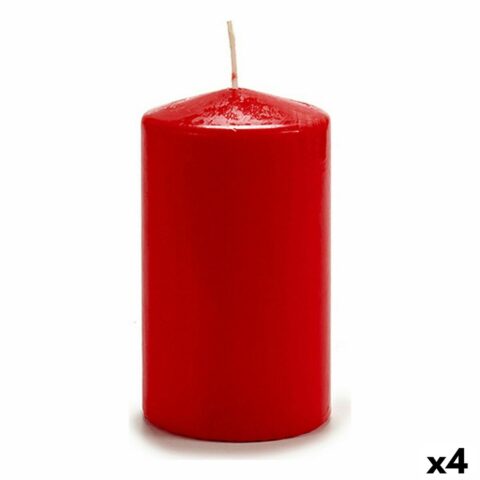 Κερί Κόκκινο 9 x 15 x 9 cm (4 Μονάδες)
