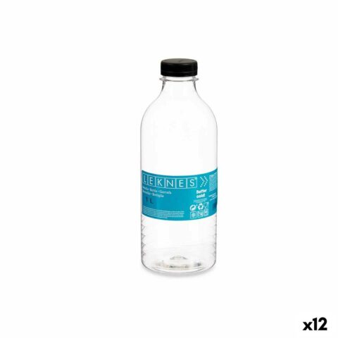 Μπουκάλι Μαύρο Διαφανές Πλαστική ύλη 1 L 8