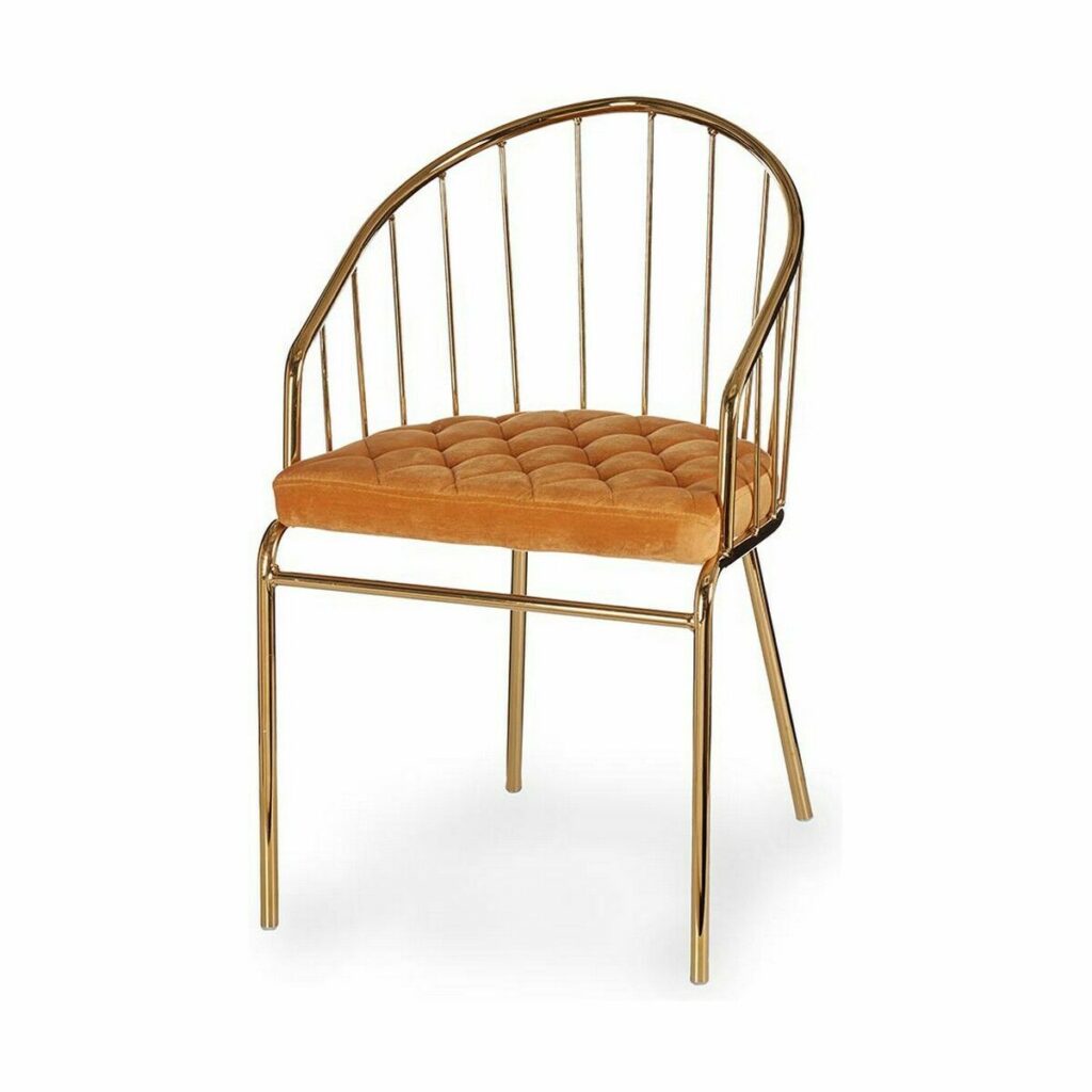 Καρέκλα Μπάρες Χρυσό Μουστάρδα 51 x 81 x 52 cm (x2)