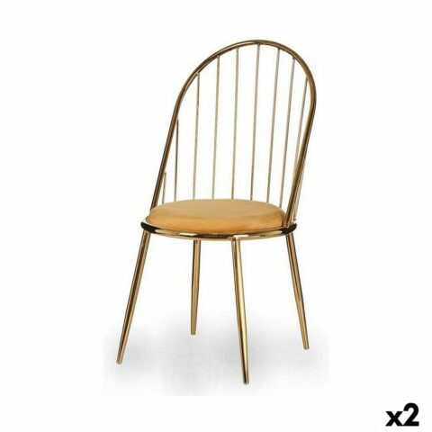 Καρέκλα Μπάρες Χρυσό Μουστάρδα 48 x 95
