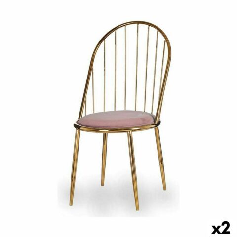 Καρέκλα Μπάρες Ροζ Χρυσό 48 x 95