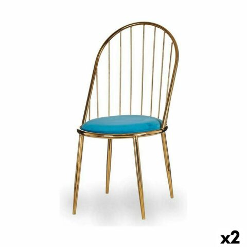 Καρέκλα Μπάρες Μπλε Χρυσό 48 x 95
