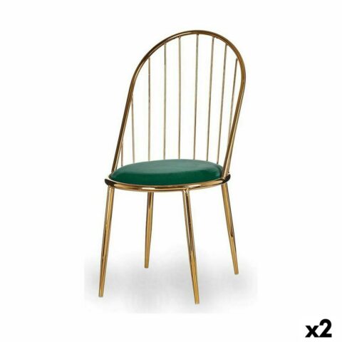 Καρέκλα Μπάρες Πράσινο Χρυσό 48 x 95