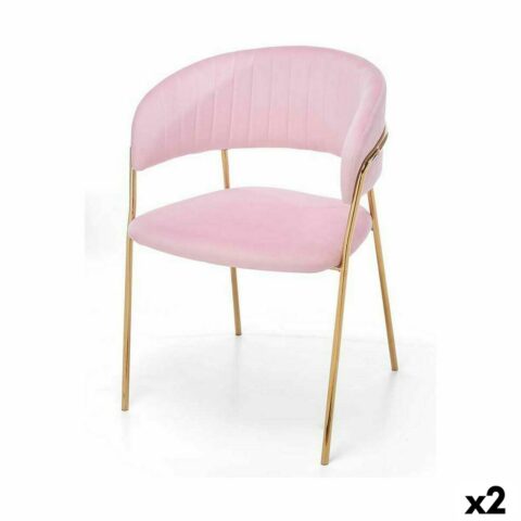 Καρέκλα Ροζ Χρυσό 49 x 80
