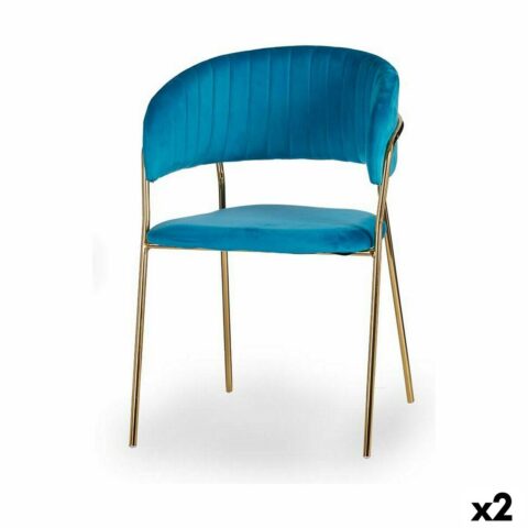 Καρέκλα Μπλε Χρυσό 49 x 80