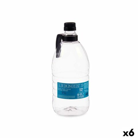 Μπουκάλι Με λαβή Μαύρο Διαφανές Πλαστική ύλη 2 L 11