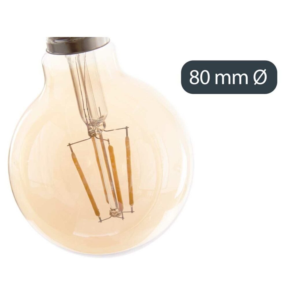 Λάμπα LED E27 Vintage Διαφανές 4 W 8 x 12 x 8 cm (12 Μονάδες)