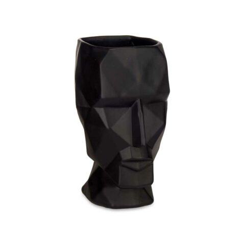 Βάζο 3D Πρόσωπο Μαύρο Πολυρεσσίνη 12 x 24
