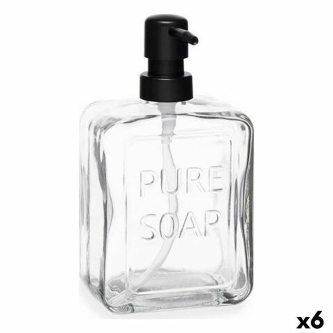 Διανομέας Σαπουνιού Pure Soap Κρυστάλλινο Διαφανές Πλαστική ύλη 570 ml (x6)
