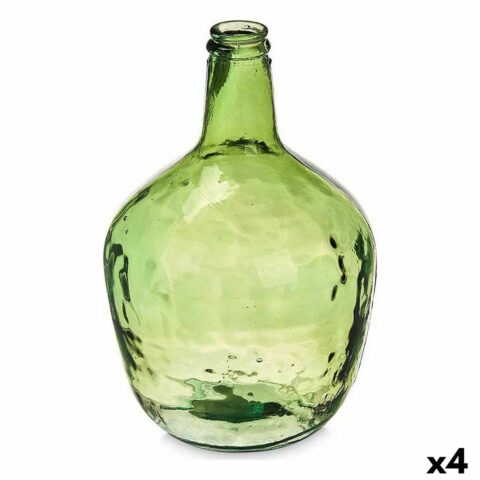 Μπουκάλι Λείο Διακόσμηση 17 x 29 x 17 cm Πράσινο (4 Μονάδες)