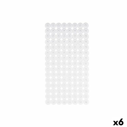 Αντιολισθητικό χαλί ντους Διαφανές PVC 68 x 36 x 1 cm (x6)