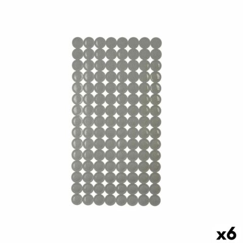 Αντιολισθητικό χαλί ντους Γκρι PVC 68 x 36 x 1 cm (x6)