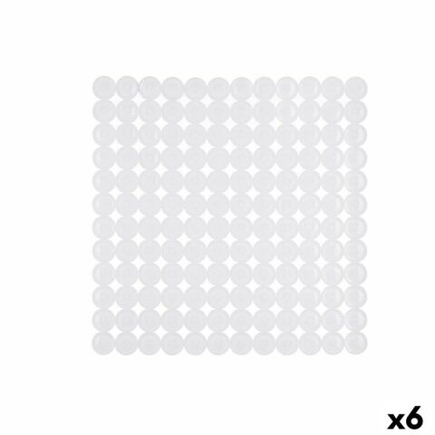 Αντιολισθητικό χαλί ντους Λευκό PVC 68 x 36 x 1 cm (x6)