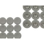 Αντιολισθητικό χαλί ντους Γκρι PVC 54 x 54 x 1 cm (x6)