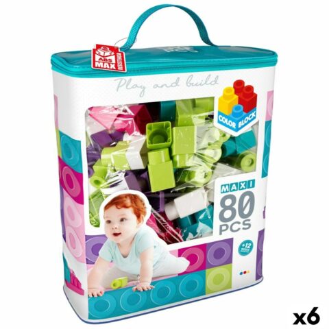 Παιχνίδι Kατασκευή Color Block Trendy Τσάντα 80 Τεμάχια (x6)